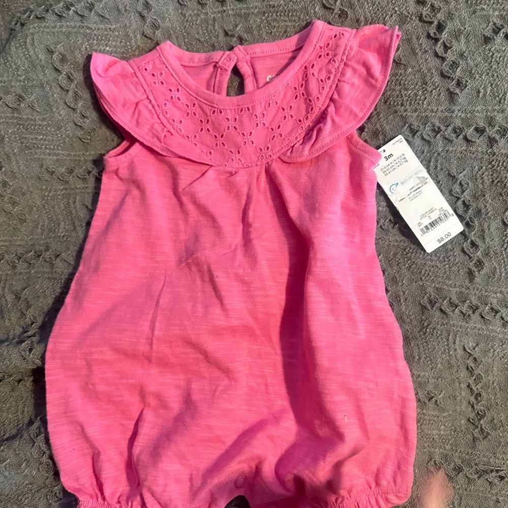 Carter's Pink Eyelet Baby Outfit